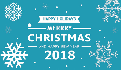 Merry Christmas and Happy New Year 2018