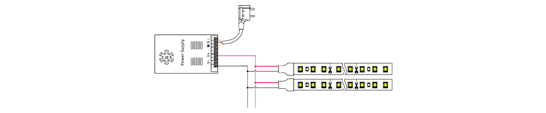 led strip light connection