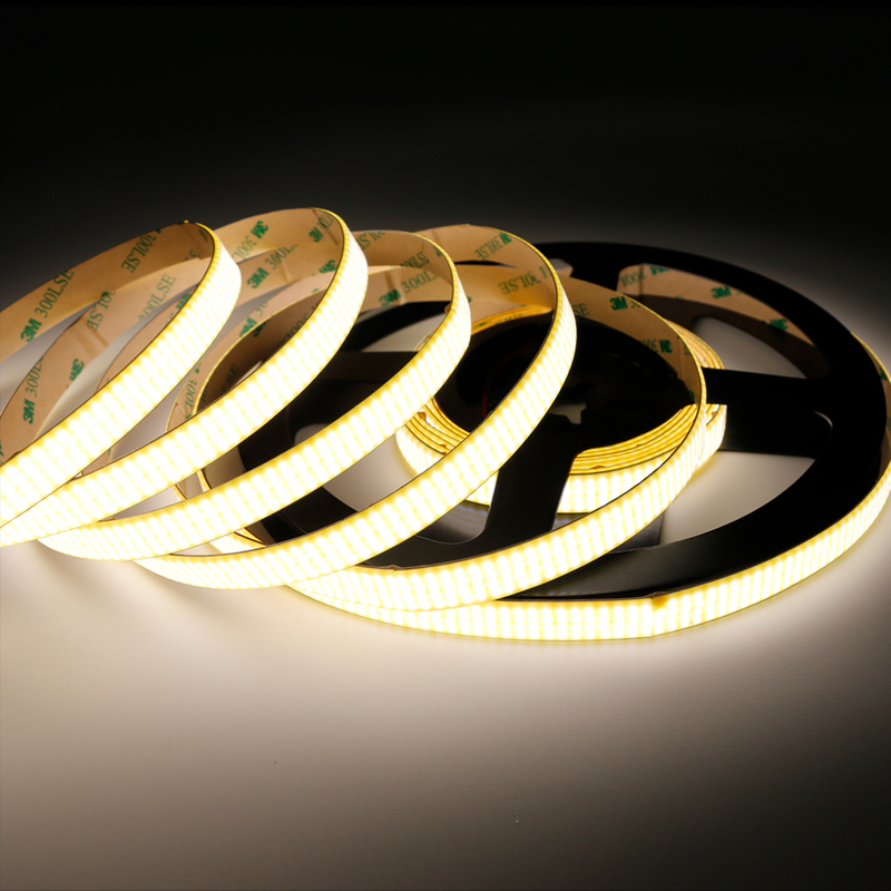 1280LEDs/m High-Density Wide-Bodied 12mm PCB 4 Rows 24V 2700K 3000K 4000K 6000K CRI90 High Brightness COB LED Strip Light 