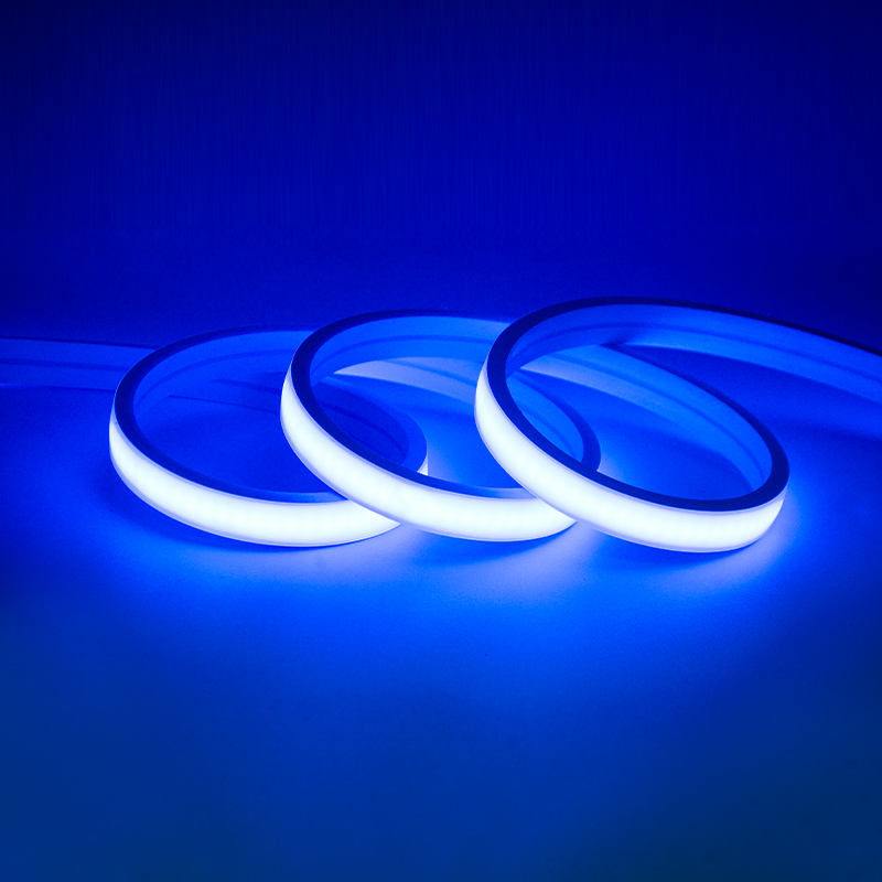 840leds COB RGB strip IP67 blue color