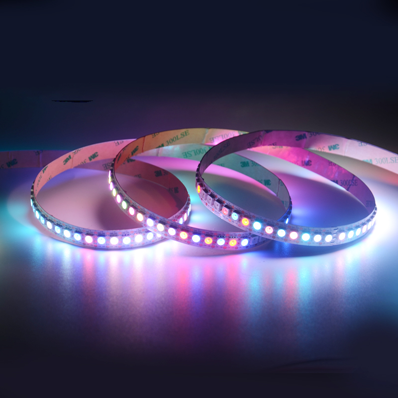 SMD5050 Individual DC5V Digital 144leds/m 12mm PCB WS2813B SK6813 IC RGB Addressable Pixel Flexible Led Strip Light