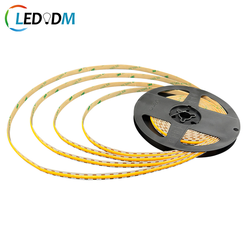 24V Cut Anywhere COB LED Strip Light 480 LEDs/m 8mm PCB 9W/m Dotless Flexible LED Tape