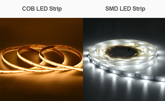 cob led strip vs smd led strip light