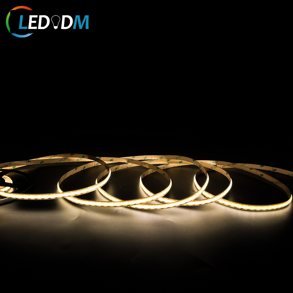 24V Cut Anywhere COB LED Strip Light 480 LEDs/m 8mm PCB 9W/m Dotless Flexible LED Tape