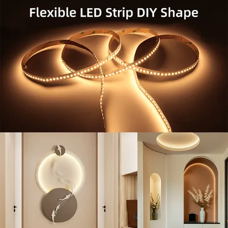 180LEDs/m 5mm 8mm 10mm PCB Width High Density 12V 24V LED Strip
