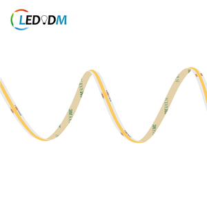Rolka na rolkę 8mm szerokość 320 żeton&oacute;w/m bez kropki 9,6 W/m 12 V 24 V FCOB 3000 K 4000 K 6000 K COB elastyczna listwa oświetleniowa LED