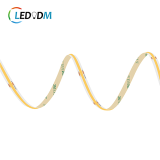 Roll-to-roll 8mm Width 480Chips/m Dotless 9.6W/M 12V 24V FCOB 3000K 4000K 6000K COB LED Flexible Light Strip