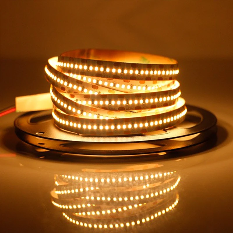 High Density Dotless High Brightness SMD2216 420leds/m 2700K 24V LED Tape Strip Light Indoor Use