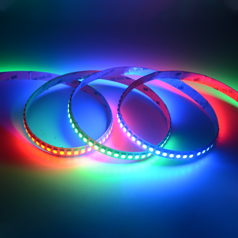 SMD5050 Individual DC5V Digital 144leds/m 12mm PCB WS2813B SK6813 IC RGB Addressable Pixel Flexible Led Strip Light