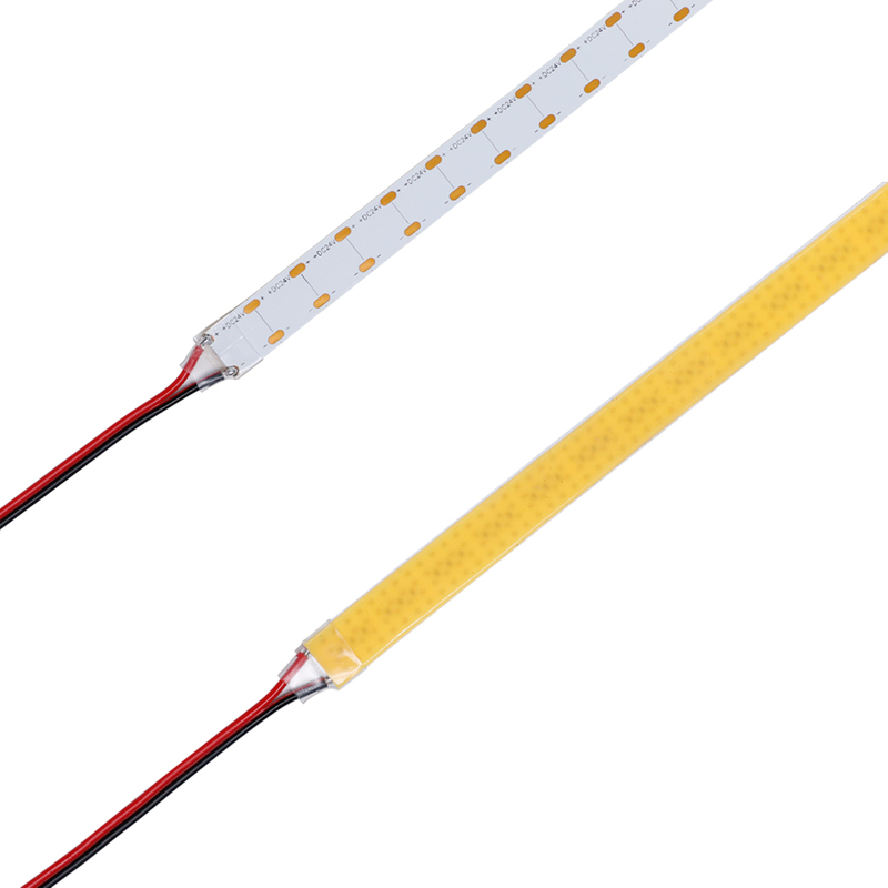 1280LEDs/m High-Density Wide-Bodied 12mm PCB 4 Rows 24V 2700K 3000K 4000K 6000K CRI90 High Brightness COB LED Strip Light 