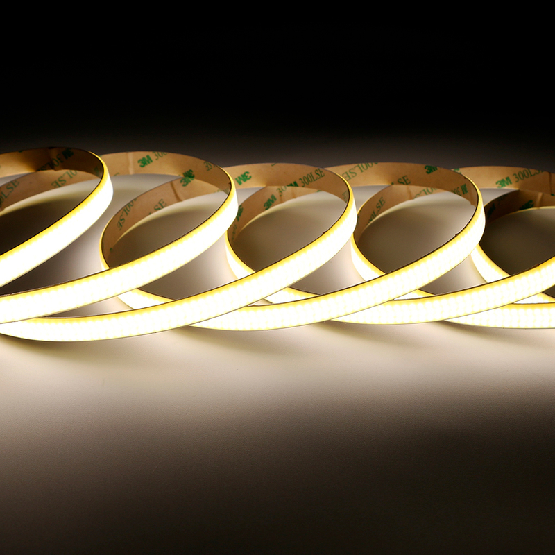 1152LEDs/m High-Density Wide-Bodied 10mm PCB 24V 2700K 3000K 4000K 6000K CRI90 High Brightness COB LED Strip Light 