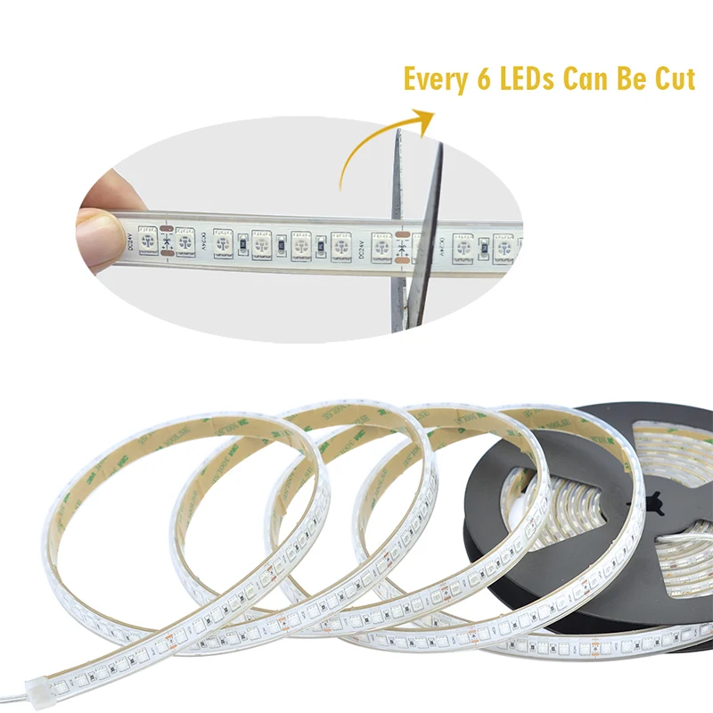 RGB LED High Density SMD5050 96leds/m 10mm PCB Color Changing Led Tape Strip Light
