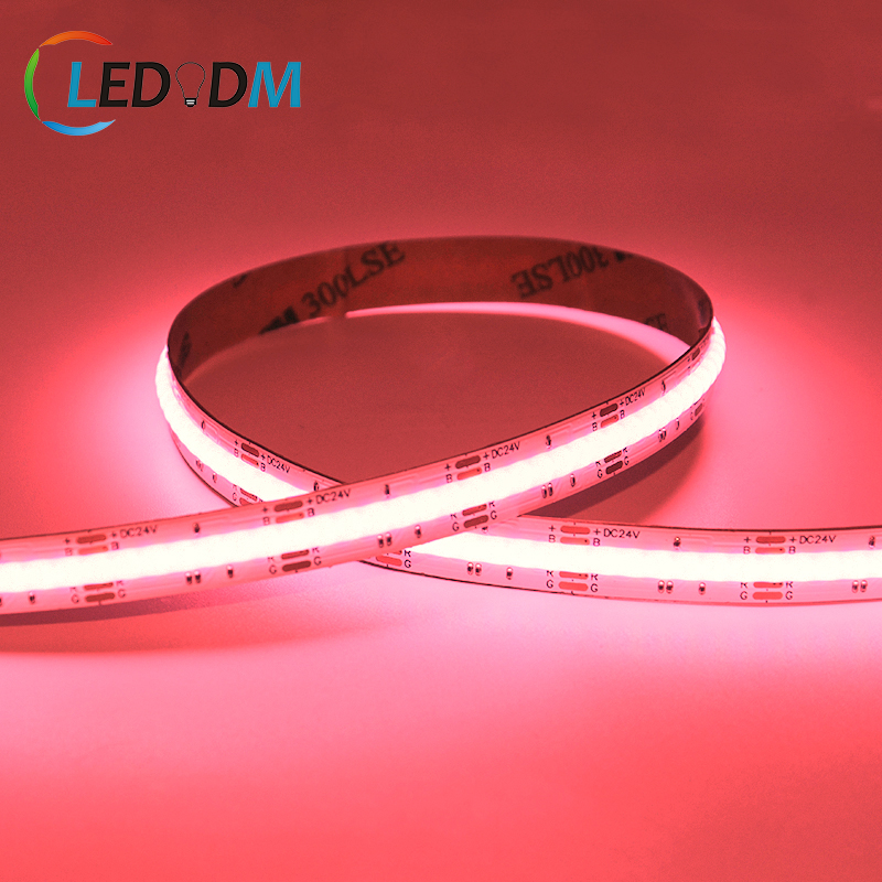 RGB COB LED Strip Light 480 LEDs/m Flexible High Density Color LED Strip