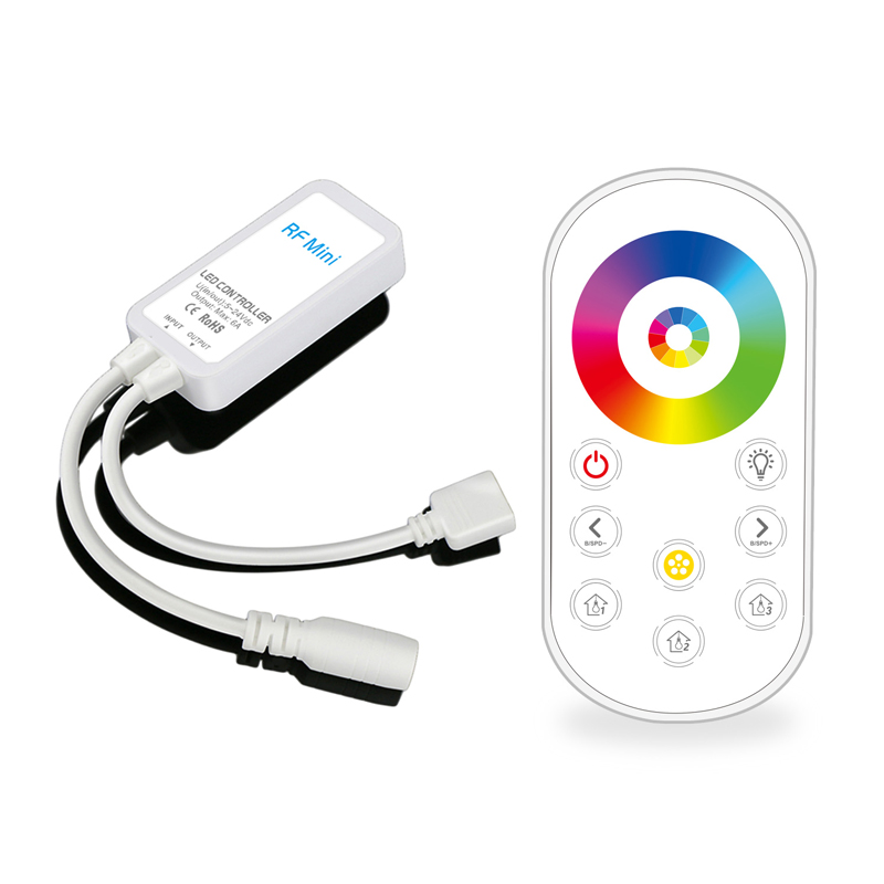 Dimmable RGB RGBW CCT LED Strip Lights RF Touch Controller