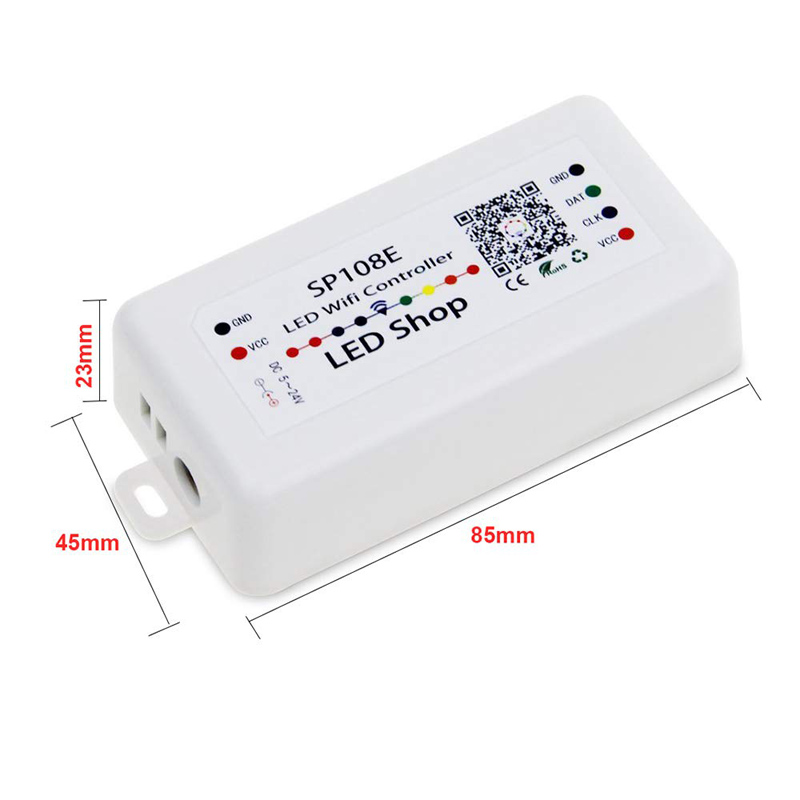 SP108E WiFi LED Controller for Addressable Digital Dream Color RGB LED Strip Light